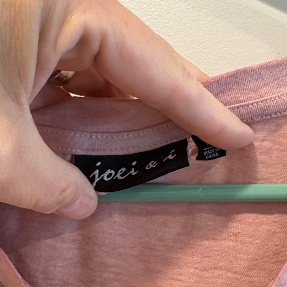 Floral Embroidered Mauve Women's Tee - Picture 2 of 8